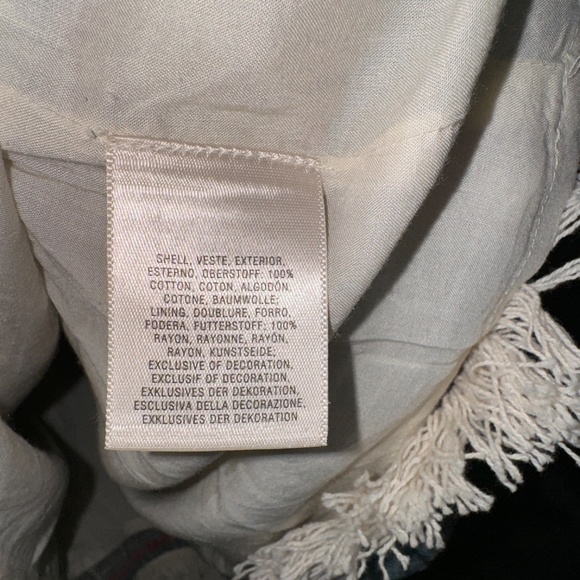 EUC Anthropologie Holding Horses Stripe Fringe Shift Dress Size 4 - Picture 6 of 8